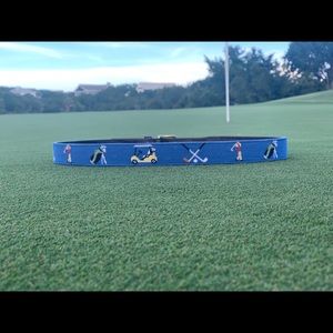 Golf Needlepoint Belt